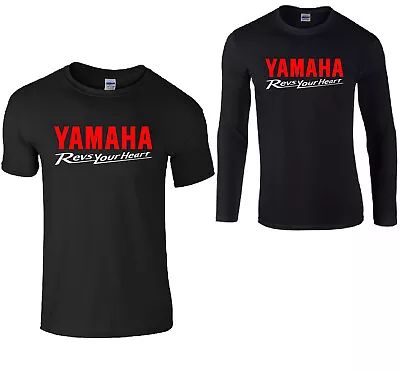 Buy Yamaha Revs My Heart T Shirt F1 Moto Gp Mens Childrens Womans Kids Tees Tops W • 17.99£