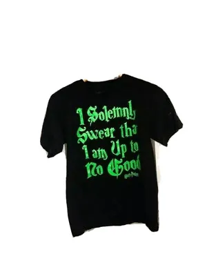 Buy Harry Potter Boys XXL I Solemnly Swear That I Am Up To No Good T-Shirt Green • 2.51£