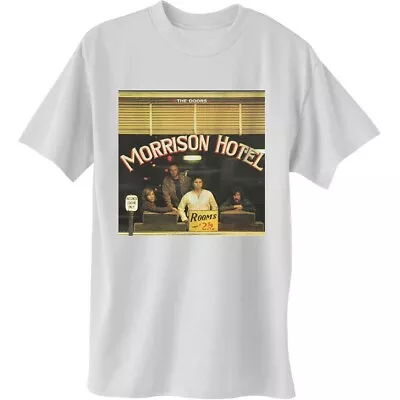 Buy DOORS  - Unisex T- Shirt -    Morrison Hotel  -  White Cotton  • 16.99£