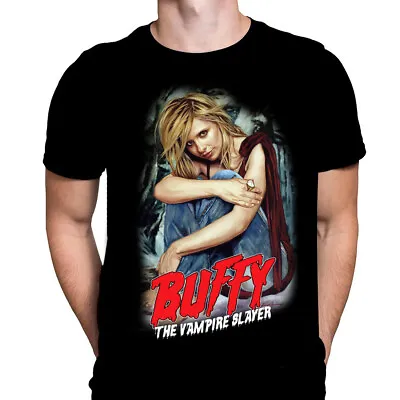 Buy BUFFY VAMPIRE SLAYER - Black T-Shirt - Sizes S - XXXXL - 90'S TV - Rick Melton • 23.95£