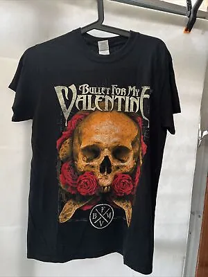 Buy Bullet For My Valentine T Shirt Small Black Band T Shirt Graphic Metal T Shirt • 24.99£