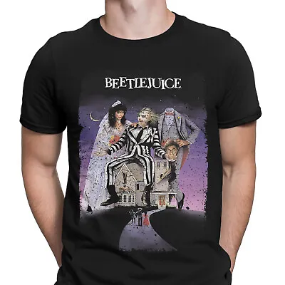 Buy Halloween T-Shirt Beetle Juice Movie Poster Horror Scary Mens T Shirts Top #HD2 • 9.99£