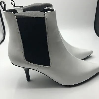 Buy NIB Anine Bing White Patent Stevie Boots Size 39 • 230.67£