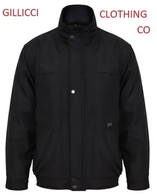 Buy Mens Jbc Casual Smart Fashion Warm Padded Beige Black Bomber Jacket Coat S-5xl • 29.99£