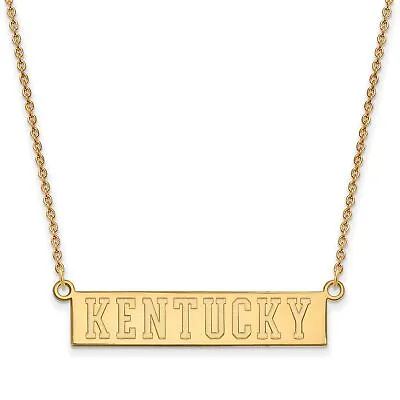 Buy University Of Kentucky Wildcats School Name Pendant Necklace Gold Plated Silver • 60.61£
