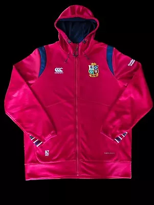 Buy Canterbury British & Irish Lions Rugby Supporter Hoodie XL Red NZ 2017 • 29.99£