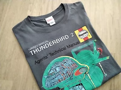 Buy Thunderbird 2 Haynes Manual Ring Spun T Shirt Size L Perfect Condition • 10£