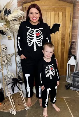 Buy In The Style Womens Black Skeleton Halloween Pyjamas ❌read Description ❌ • 10£