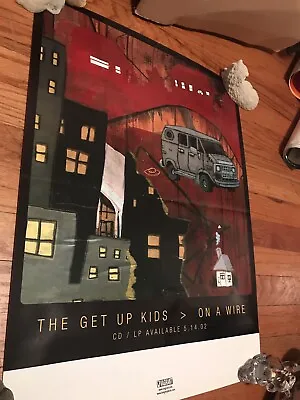 Buy Get Up Kids On A Wire 2002 Rare Promo Poster Reggie Full Effect Vinyl Shirt Cd • 47.25£
