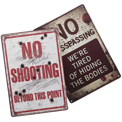 Buy  2 Pcs Wooden Appliques For Furniture Warning Sign Painting Iron • 12.89£