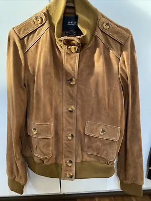 Buy Set Leather Jacket New Size UK 8 • 95£