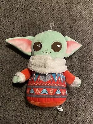 Buy Star Wars: Mandalorian Baby Yoda Grogu W/Christmas Holiday Sweater Plush 8 In. • 20.87£