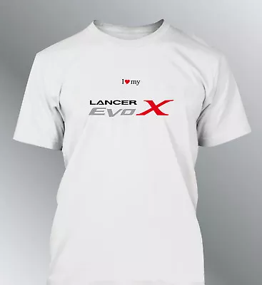 Buy T-Shirt Customised Lancer Evolution X S M L XL XXL Man Evo 10 • 17.87£