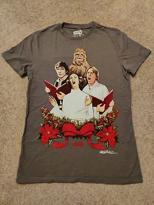 Buy CHRISTMAS StarWars Tshirt Size M Chewbacca Princess Leia Hans Solo Luke Skywalke • 10£