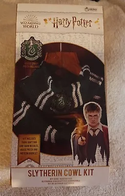 Buy Harry Potter Hogwarts Slytherin House Infinity Scarf Cowl Kit Gift • 2.99£