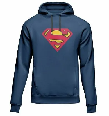 Buy Mens Superman Hoodie Pullover Soft Fleece Licensed Hoodie Stylish Sweatshirt • 9.99£