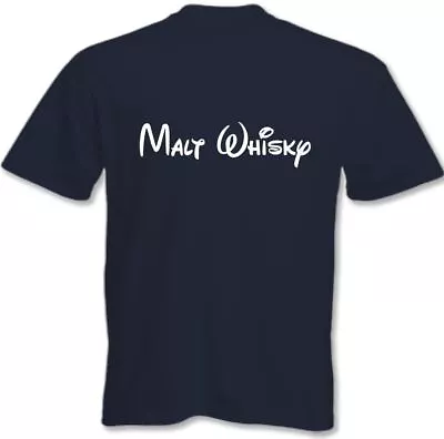 Buy Malt Whiskey T-Shirt Mens Funny Walt Disney Parody Whisky • 8.98£