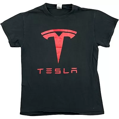 Buy Tesla T Shirt Black Small Car T Shirt Gildan Tag USA America Motors Graphic S • 22.50£
