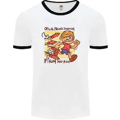 Buy Funny Firework Bonfire Night Guy Fawkes Mens Ringer T-Shirt • 8.99£