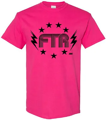Buy FTR RIDE THE LIGHTNING T-shirt - XS-3XL - AEW Wrestling All Elite HOT PINK CMFTR • 17.99£