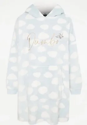 Buy Disney Dumbo Blue Warm Snuggle Fleece Hoodie Top Loungewear Snoodie S M L • 24.99£