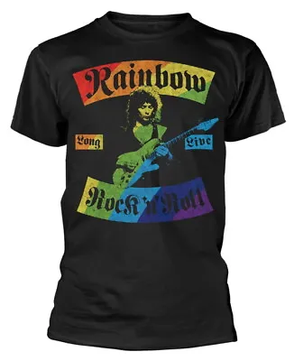 Buy Rainbow 'Long Live Rock N Roll Rainbow' (Black) T-Shirt - NEW & OFFICIAL! • 17.69£