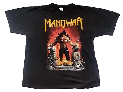 Buy MANOWAR Louder Than Hell Vintage T Shirt Tour 2003 UK LP Metal Iron Maiden USA  • 94.80£