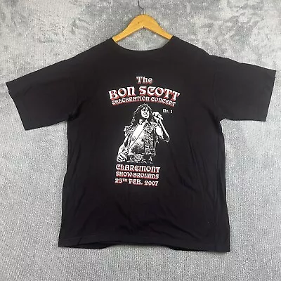 Buy Bon Scott Celebration Concert T-Shirt Mens Small Black 2007 Tour Statue ACDC • 10.71£