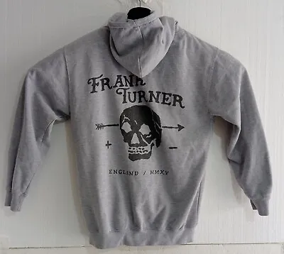 Buy FRANK TURNER England MMXV Hoodie Punk Folk Singer Music M Sweatshirt Grey Zipper • 34.80£