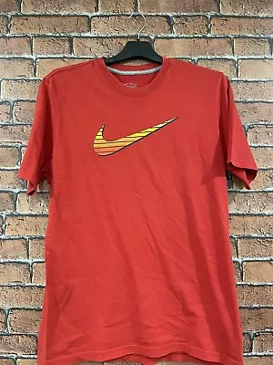 Buy Nike Athletic Dept Red T Shirt Big Swoosh Large Men’s Sports Tee Shirt • 7.99£