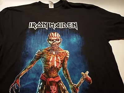 Buy Iron Maiden Book Of Souls Tour 2017 T Shirt Black 2XL • 19.95£