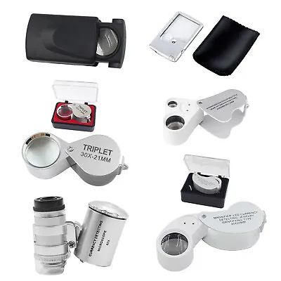 Buy Jewelers Loupe Magnifier Watchmakers With LED Light Glasses Eyeglass Jewelry  • 3.99£