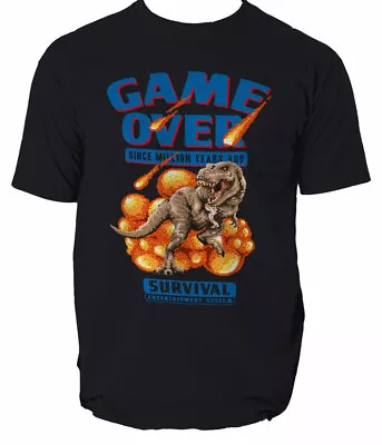 Buy Game Over T Shirt T Rex Dinosaur Retro Game Console Pc S-3XL • 13.98£