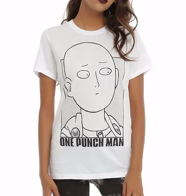 Buy ANIME One Punch Man SAITAMA OUTLINE Girls T-Shirt NWT 100% Authentic • 11.01£