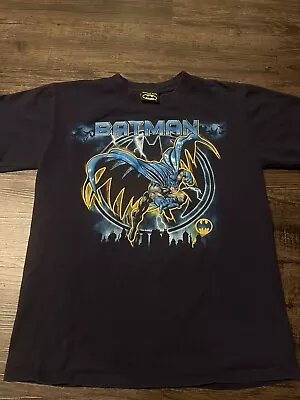 Buy Vintage Batman 90’s 20’s T Shirt Youth Size Large Black • 11.02£