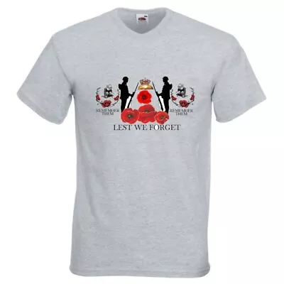 Buy Lest We Forget Remembrance Military Remember T Shirt Various Colours And Sizes • 8.99£