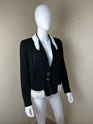 Buy A 1935 Elsa Schiaparelli Couture Black Wool Beaded Evening Jacket • 5,350£