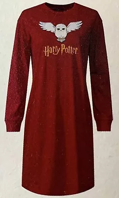Buy WIZARDING WORLD Harry Potter Hedwig  Hogwarts /Pajama Nightgown/ Sleep Shirt L • 35.09£