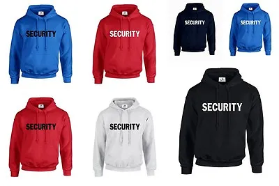 Buy Security Hoodie Jumper Workwear Xxs-3xl Fancy Dress Doorman Police (security) • 14.99£