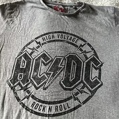 Buy Ac/dc Grey T-shirt …..high Voltage Rock N Roll Size  Xl… Unisex / Ladies • 3.50£