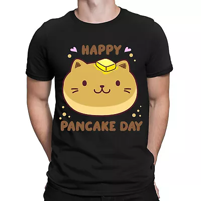 Buy Happy Pancake Day Fun Party Gift Food Lovers Novelty Mens Womens T-Shirts #DNE • 7.59£
