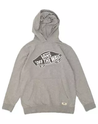 Buy VANS Womens Off The Wall Graphic Hoodie Jumper UK 18 XL Grey Cotton HM06 • 14.61£
