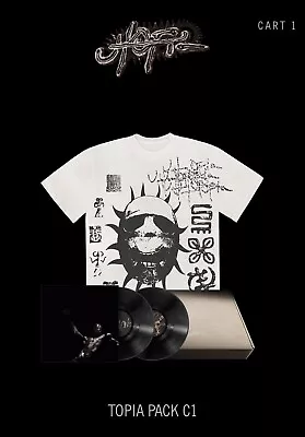 Buy Travis Scott Utopia.Box TOPIA Pack C1. LP + T-shirt Tag. XL New Sealed Perfect| • 84.95£
