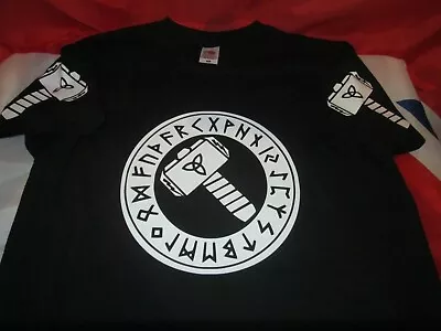 Buy Viking Thors Hammer . T Shirt Thor • 15.99£