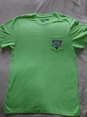 Buy VANS OFF THE WALL T Shirt Lime Green  Medium • 9.99£