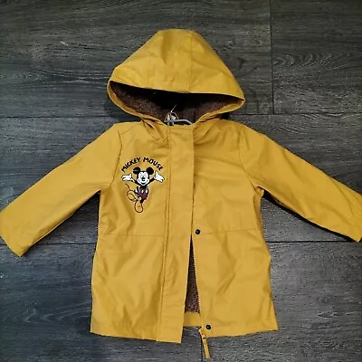 Buy Child's Waterproof  Cosy Fleece Lined Jacket - Disney Mickey Mouse  SIZE (98CM)  • 6.05£