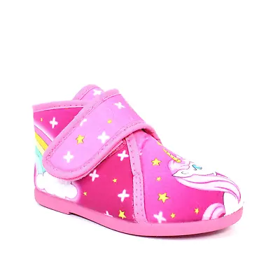 Buy Lunar Unicorn KCM003 Girls Pink Boot Slipper • 12.50£