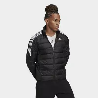 Buy Adidas Essentials Down Jacket Sports Mens Coat Black • 67.99£