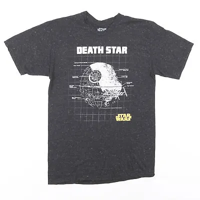 Buy STAR WARS Mens Death Star Black Classic Short Sleeve T-Shirt M • 7.99£