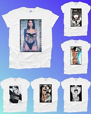 Buy Sexy Tattoo Babes Emo Mens T Shirt Boobs Woman Pin Up Goth Naked LGBT Unisex UK  • 8.99£